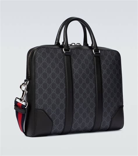 gg supreme canvas briefcase